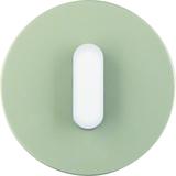 R.classic Płytka czołowa z pokrętłem do łącznika obr. stal szlachetna/biały