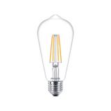 Żarówka LED 7W=60W 806lm 2700K barwa ciepła kulka 7-60W E27 ST64 827 Szkło przezroczyste PHILIPS