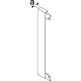 tehalit.BRN65/ BR65 Końcówka do przebicia w ścianie 65x130, czarny BR130WK9011 HAGER