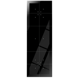 Dotykowy panel szklany potrójny 10 pól dotykowych czarny GP-424-B F&F