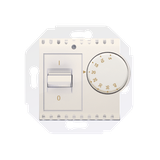Simon 54 Regulator temperatury z czujnikiem wewnętrznym 16(2) A 230V. Montaż na wkręty kremowy