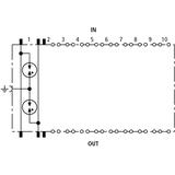 Ogranicznik przepięć z magazynkiem DPL, dla 10 par