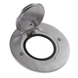 Pokrywa Gniazda Pojedyncza Okrągła Inox 089701 LEGRAND
