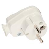 Wtyczka kątowa z włącznikiem i kontrolką AWA-ŁK/BIAŁA ORNO