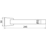 Dysza okrągła ze szpachlą fi 25/szer. 50 mm