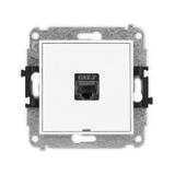 ICON Mechanizm gniazda komputerowego pojedynczego 1xRJ45, kat. 7, ekranowany, 8-stykowy, bez pola op