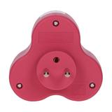 Rozgałęźnik 3x2P+Z różowy OR-AE-13134/P ORNO