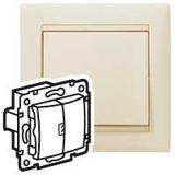 VALENA ŁĄCZNIK ŚWIECZNIKOWY Z JEDNYM WSKAŹNIKIEM KREM 10AX-250~, Legrand