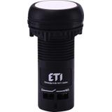 ECF-10-W - Przycisk kompaktowy z guzikiem krytym, 1NO, Biały