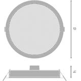 Oprawa DOWNLIGHT IP44 DN 190 18W 840 WT