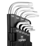 Klucze pięciokątne TS10-50, zestaw 9 szt.