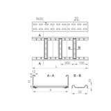 DKP300H100/3 N DRABINKA 1,5 MM