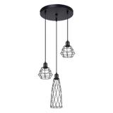Sollux Lampa wisząca SUBA 3P czarna SL.1166