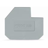 ścianka końcowa szara