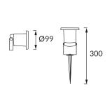Oprawa ogrodowa TRAF GU10 C
