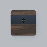 Laserowy czujnik odległości DRL-12, czujnik ruchu, orzech-antracyt