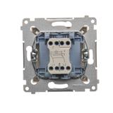 Simon 54 Łącznik krzyżowy z podświetleniem LED 10A 250V szybkozłączka kremowy DW7L.01/41 KONTAKT