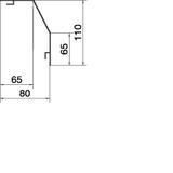 tehalit.RK 110 Pokrywa główna jasnoszary RK1107035 HAGER
