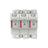 3 Pole 14x51 MFH Neon Indicator Podstawa wkładki cylindrycznej 14x51 3P 50A 690VAC wskaźnik CH143DIU