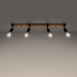 Sollux Plafon ZUCA 4 czarny SL.1298