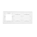 Simon 54 Touch Panel dotykowy S54 Touch 3 moduły 1 pole dotykowe + 1 pole dotykowe + 1 otwór na osprzęt S54 biała perła DSTR3110/70 KONTAKT
