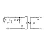 złączka z optoseparatorem 24VDC/5VDC/0,5A/10kHz