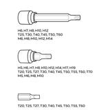 Zestaw bitów Torx, 49 szt.