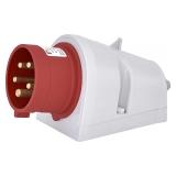 16A 400V 3P+N+PE,Wtyk odbiornikowy stały ze zwrotnicą faz IP44 EPO 1653 004482064 ETI