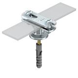 113/BZ-HD-FL, UCHWYT DO BEDN.WKRĘT+DYBEL OP.