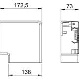 GK-FH70130RW, Naroże płaskie