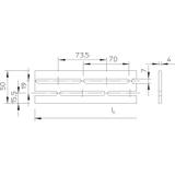 FESP L 50/4, SZCZEBLE PŁASKOWNIK.DRAB.3000MM