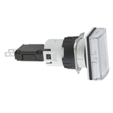Harmony XB6 Kompletny wskaźnik świetlny Biały LED Prostokątny 12-24V AC/DC 16mm Plastikowy XB6DV1BB Schneider