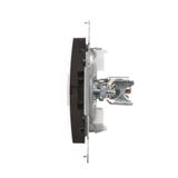 Simon 54 Gniazdo ekwipotencjalne pojedyncze brąz mat