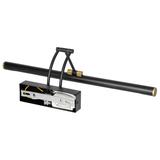 RICO LED 9W, lampa nad lustro, 990lm, 4000K, IP44, dł. 50 cm, czarna