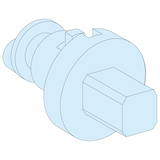 Rozdzielnice PrismaSet, wkładka kwadratowa męska IP55 7 mm