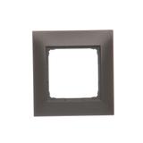 Simon 54 Premium Ramka 1-krotna PREMIUM IP20 / IP44 brąz mat DR1/46 KONTAKT