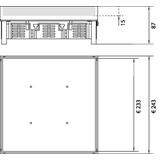 tehalit.VE-EE Pokrywa pełna IP54 20kN EKSQ12 244X244 15mm stal nierdzewna EKSQ120BL15 HAGER