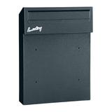 Skrzynka na listy przelotowa FIJI, z zamkiem bębenkowym, antracyt