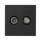 Simon Connect Gniazdo K45 TV-SAT 5-2400 MHz 2dB szary grafit