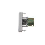 Simon Connect Płytka K45/2 gniazda mini-jack 225x45mm + wkład zaciski śrubowe aluminium K123B/8 KONTAKT