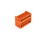MCS-MINI dwupiętrowy wtyk 2 x 8 bieg. pomarań. raster 3,81 mm /50szt./ WAGO