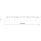 Sollux Plafon YOLI 4 czarny SL.1154