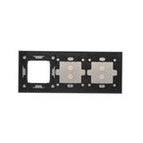 Simon 54 Touch Panel dotykowy S54 Touch 3 moduły 2 pola dotykowe pionowe + 2 pola dotykowe pionowe + 1 otwór na osprzęt S54 srebrna mgła DSTR3330/71 KONTAKT