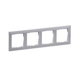 Suno Ramka Poczwórna 4-Krotna Cement 721544 LEGRAND