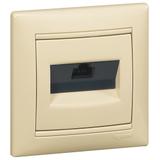 VALENA GNIAZDO 1XRJ45 KAT6 UTP KREM, Legrand