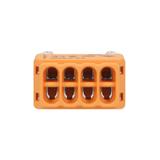 Złączka instalacyjna wciskana 8-przewodowa; na drut 0,75-2,5mm2; IEC 300V/24A; Blister 8 szt. OR-SZ-