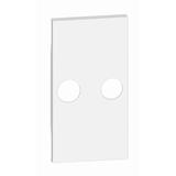 Living Now - Plakietka Gniazda Tv - 2 Otwory - 2 Moduły - Biel Bticino KW25M2 LEGRAND