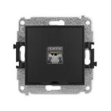 ICON Mechanizm gniazda komputerowego pojedynczego 1xRJ45, kat. 6, ekranowany, 8-stykowy, bez pola op