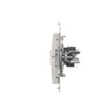 Simon 54 Gniazdo komputerowe RJ45 kategoria 5e + telefoniczne RJ12 biały D5T.01/11 KONTAKT