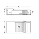 obudowa odciążająca przewody czarna